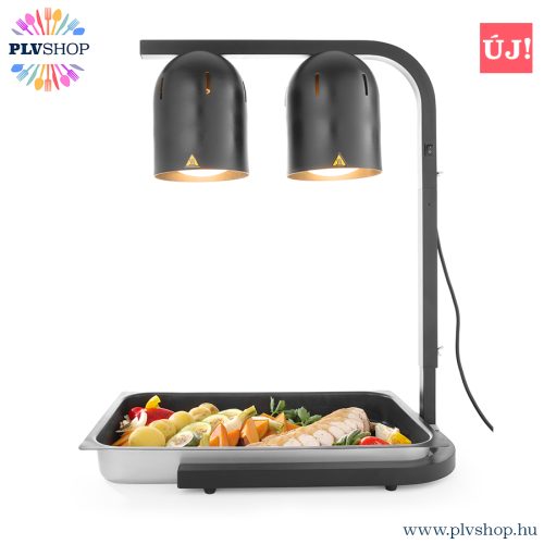 plvshop.hu - Melegentartó 2 infralámpa fekete Hendi 273913