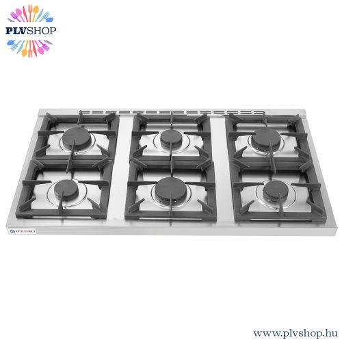plvshop.hu - Gáztűzhely 6 égős nyitott állvánnyal Hendi 226094