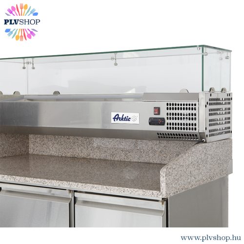 plvshop.hu - Pizza asztal hűtő vitrinnel három ajtós Hendi 232033