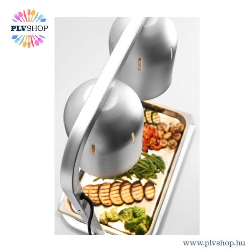 plvshop.hu - Melegentartó 2 infralámpa ezüst Hendi 273906