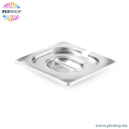 plvshop.hu - GN edény tető kanálkivágással 1/6 rozsdamentes Profi Line Hendi 805152