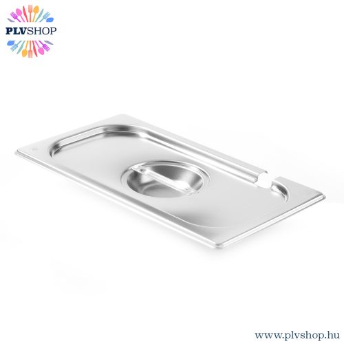 plvshop.hu - GN edény tető kanálkivágással 1/3 rozsdamentes Kitchen Line Hendi 806944