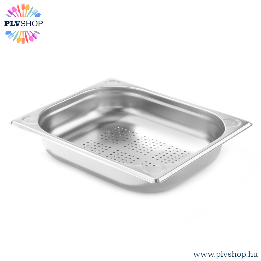 Hendi_807323 plvshop.hu - GN edény perforált 1/2 65mm rozsdamentes Kitchen Line Hendi 807323