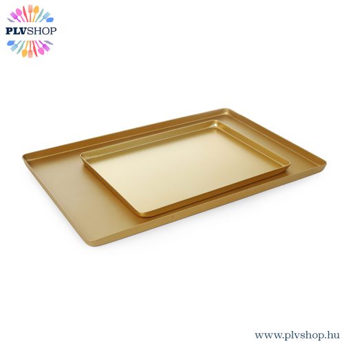 plvshop.hu - Vitrintálca arany 40x30x2cm Hendi 808566