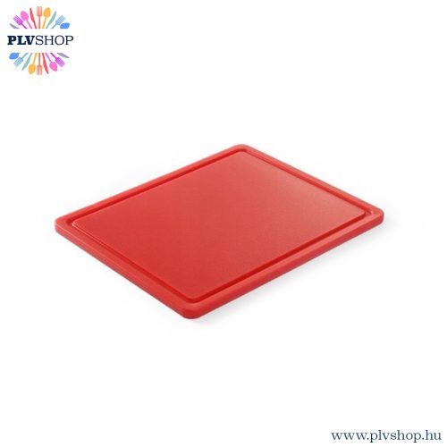 plvshop.hu - Vágódeszka HACCP piros GN 1/2 Hendi 826119