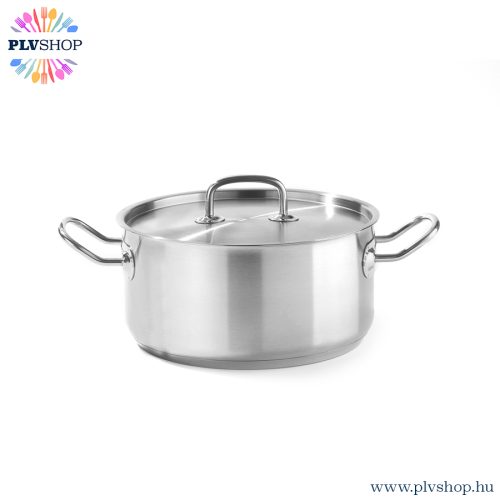 plvshop.hu - Lábas fedővel alacsony lábas 5 liter 240mm Kitchen Line Hendi 836026