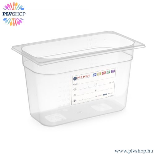 plvshop.hu - GN edény 1/3 150mm HACCP Polipropilén Hendi 880265