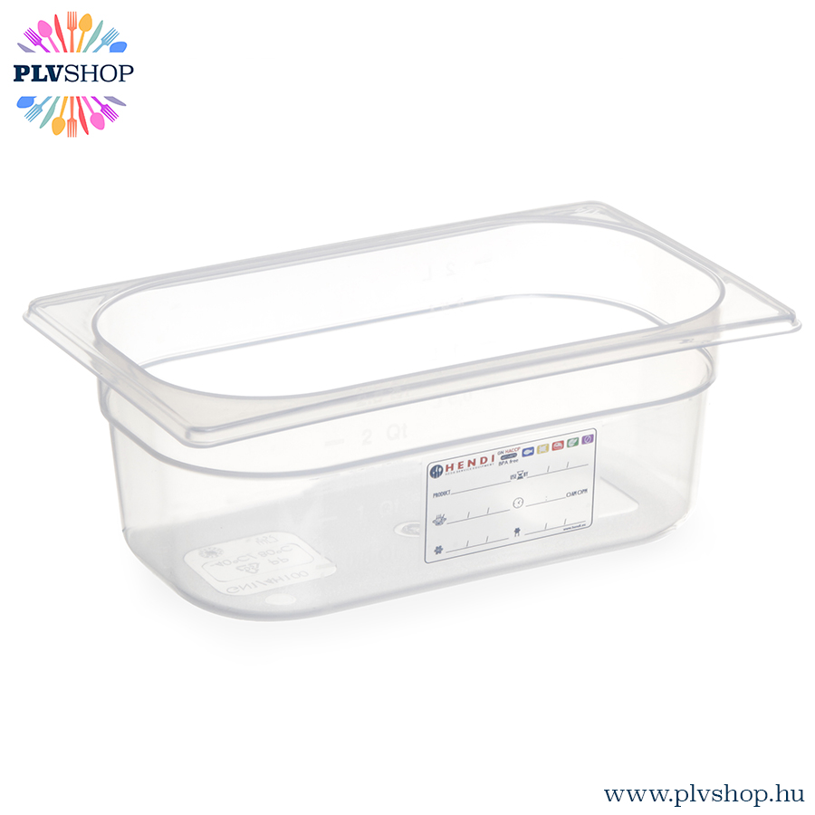 Hendi_880388 plvshop.hu - GN edény 1/4 65mm HACCP Polipropilén Hendi 880388