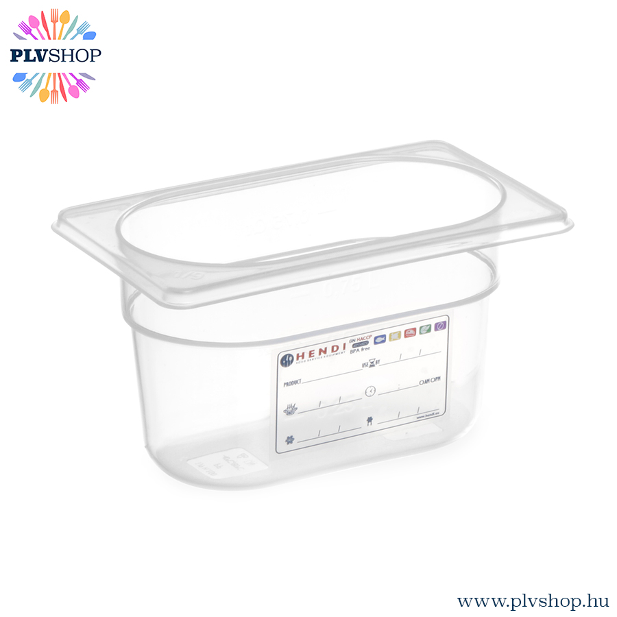 Hendi_880555 plvshop.hu - GN edény 1/9 100mm HACCP Polipropilén Hendi 880555